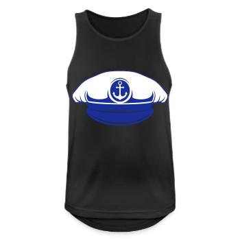 matrosen mütze - Männer Tank Top atmungsaktiv - Schwarz - Vorne - Nick (188cm)