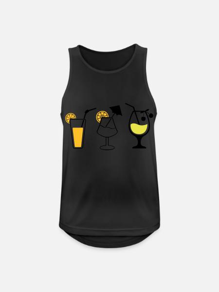 Cocktails - Men's Breathable Tank Top - black