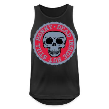 dead inside but horny - Men's Breathable Tank Top - black - Front - Nick (188cm)