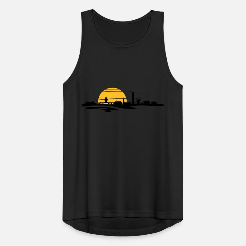Skyline - Küste Amrum Männer Tank Top atmungsaktiv