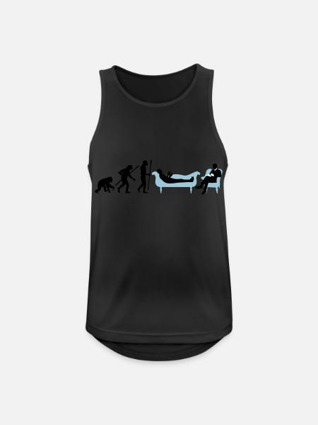 evolution_therapeut_psychologe_11_2016_b - Männer Tank Top atmungsaktiv - Schwarz
