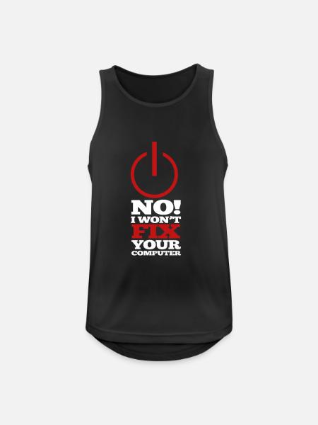 Computer Programm Code Nerd Script Hacker - Männer Tank Top atmungsaktiv - Schwarz