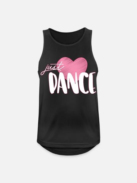Tanzen - Männer Tank Top atmungsaktiv - Schwarz
