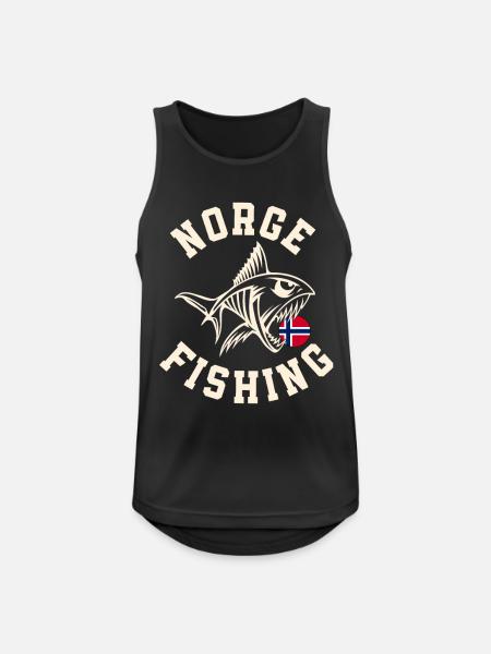 Norwegen Angeltour Angeln Angler Fischen - Männer Tank Top atmungsaktiv - Schwarz