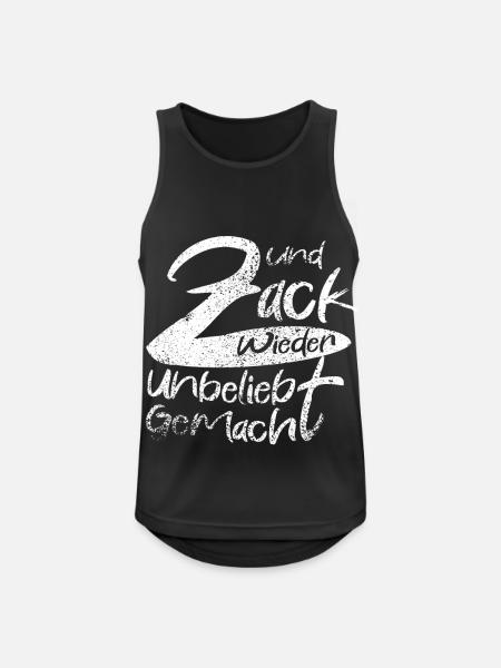Zack Wieder Unglaublich Gemacht - Männer Tank Top atmungsaktiv - Schwarz