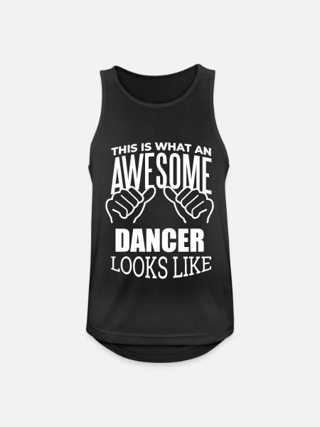 Tanz Tanz Tanz Tanz - Männer Tank Top atmungsaktiv - Schwarz