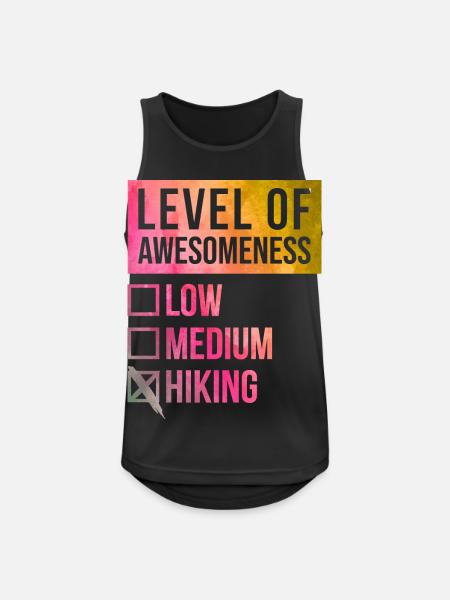 Wandern Wandern Wandern - Männer Tank Top atmungsaktiv - Schwarz