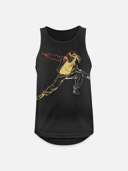Vintage Breakdancerin - Männer Tank Top atmungsaktiv - Schwarz