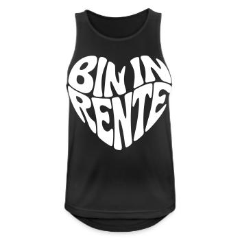 Bin in Rente - Männer Tank Top atmungsaktiv - Schwarz - Vorne - Nick (188cm)