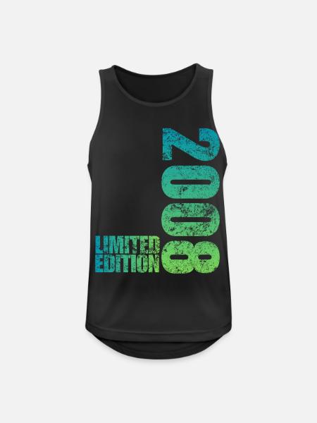 Limited Edition 2008 18. Geburtstag Geschenk - Männer Tank Top atmungsaktiv - Schwarz