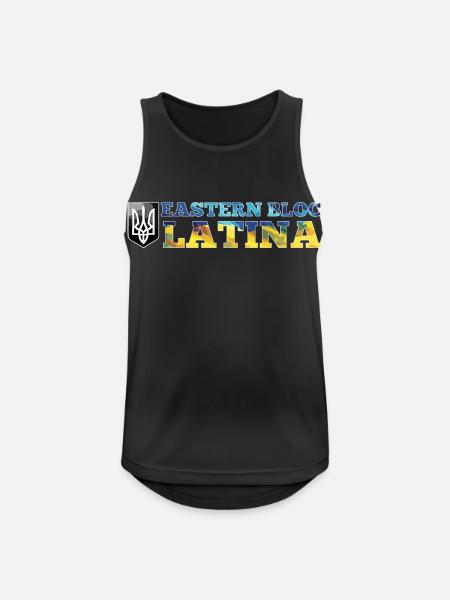 Ostblock Latina Ukrainerin Ukraine Geschenk - Männer Tank Top atmungsaktiv - Schwarz