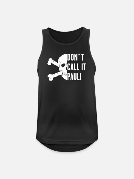 dontcallit pauli - Männer Tank Top atmungsaktiv - Schwarz