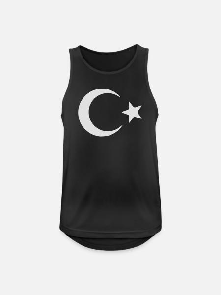 Türkei - Männer Tank Top atmungsaktiv - Schwarz