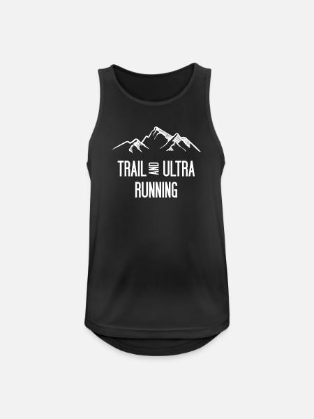Trail Running und Ultra Running - Männer Tank Top atmungsaktiv - Schwarz