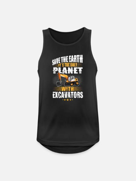 Baggerfahrer Baggerführer - Männer Tank Top atmungsaktiv - Schwarz