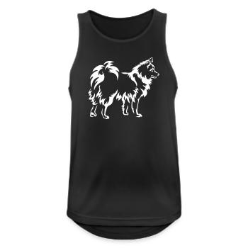 Spitz "Black Edition" - Männer Tank Top atmungsaktiv - Schwarz - Vorne - Nick (188cm)