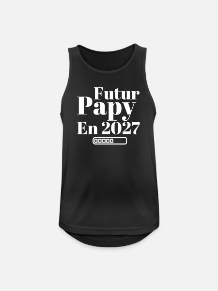 Zukünftiger Opa 2027 - Männer Tank Top atmungsaktiv - Schwarz