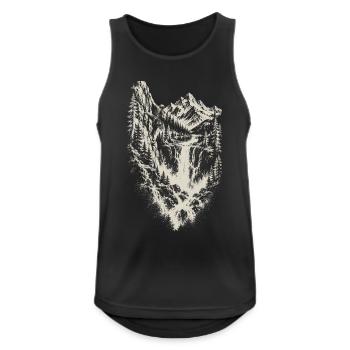 Klettern Alpinklettern Kletterer Geschenk - Männer Tank Top atmungsaktiv - Schwarz - Vorne - Nick (188cm)
