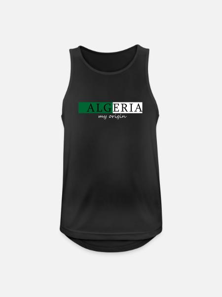 Algerien Meine Herkunft - Männer Tank Top atmungsaktiv - Schwarz