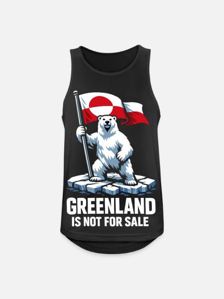 Grönland Flagge Bär Greenlanders Geschenk - Männer Tank Top atmungsaktiv - Schwarz
