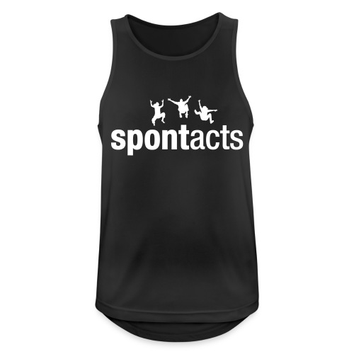 spontacts_Logo_weiss - Männer Tank Top atmungsaktiv