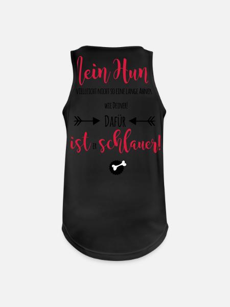 schlauer Hund - Männer Tank Top atmungsaktiv - Schwarz