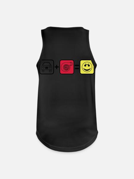 Car + turbo = Smile - Men's Breathable Tank Top - black