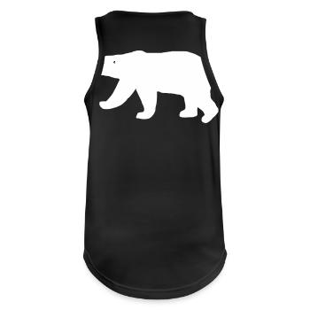 Polar Bear - Men's Breathable Tank Top - black - Back - Nick (188cm)