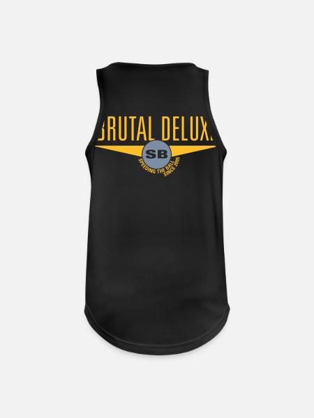 Brutal Deluxe - Männer Tank Top atmungsaktiv - Schwarz