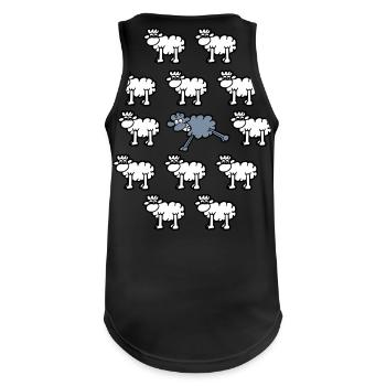 be different - Men's Breathable Tank Top - black - Back - Nick (188cm)