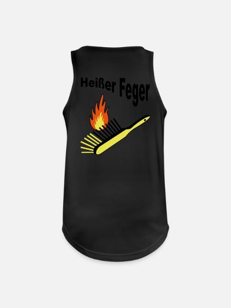 Heißer Feger - Männer Tank Top atmungsaktiv - Schwarz