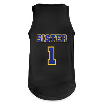 Sister 1 - Débardeur respirant Homme - noir - Dos - Nick (188cm)