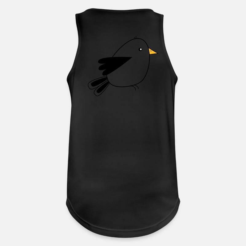 petit oiseau - Débardeur respirant Homme - noir