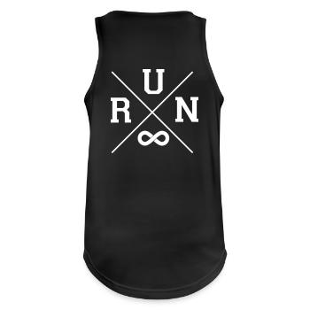 Run Forever - Débardeur respirant Homme - noir - Dos - Nick (188cm)