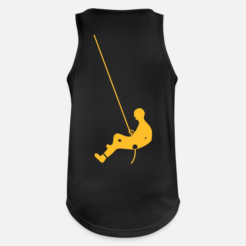 klettern - Männer Tank Top atmungsaktiv - Schwarz