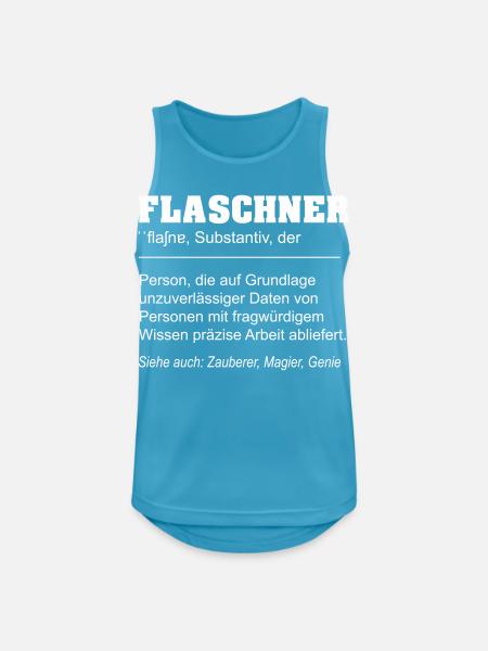 Flaschner lustige Definition - Männer Tank Top atmungsaktiv - Saphirblau