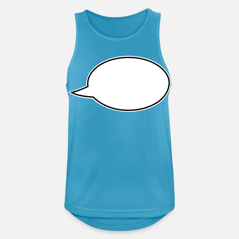 Speech bubble comic right - Men's Breathable Tank Top - sapphire blue