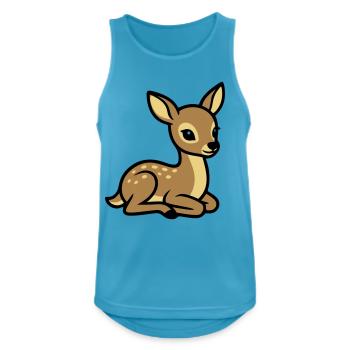 Rehkitz Waldtier Babyparty Kindergeburtstag Reh - Männer Tank Top atmungsaktiv - Saphirblau - Vorne - Nick (188cm)