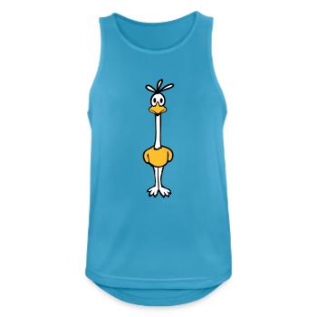 Road Runner Kuckuck Vogel lustig langer Hals steht - Männer Tank Top atmungsaktiv - Saphirblau - Vorne - Nick (188cm)