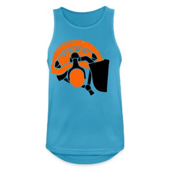 Forestry helmet, tree care, forest workers, lumberjacks - Men's Breathable Tank Top - sapphire blue - Front - Nick (188cm)