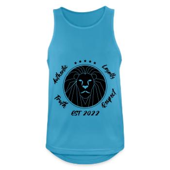 Authentic Lion - Men's Breathable Tank Top - sapphire blue - Front - Nick (188cm)