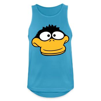 Duck looks funny goofy anxious confused comic - Men's Breathable Tank Top - sapphire blue - Front - Nick (188cm)