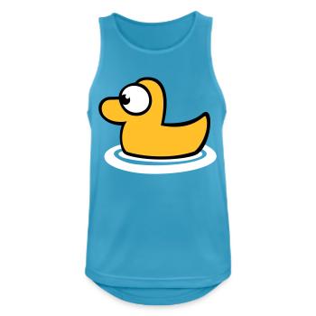 Rubber Duck Rubber Duck Water Bird Cute Cute - Men's Breathable Tank Top - sapphire blue - Front - Nick (188cm)