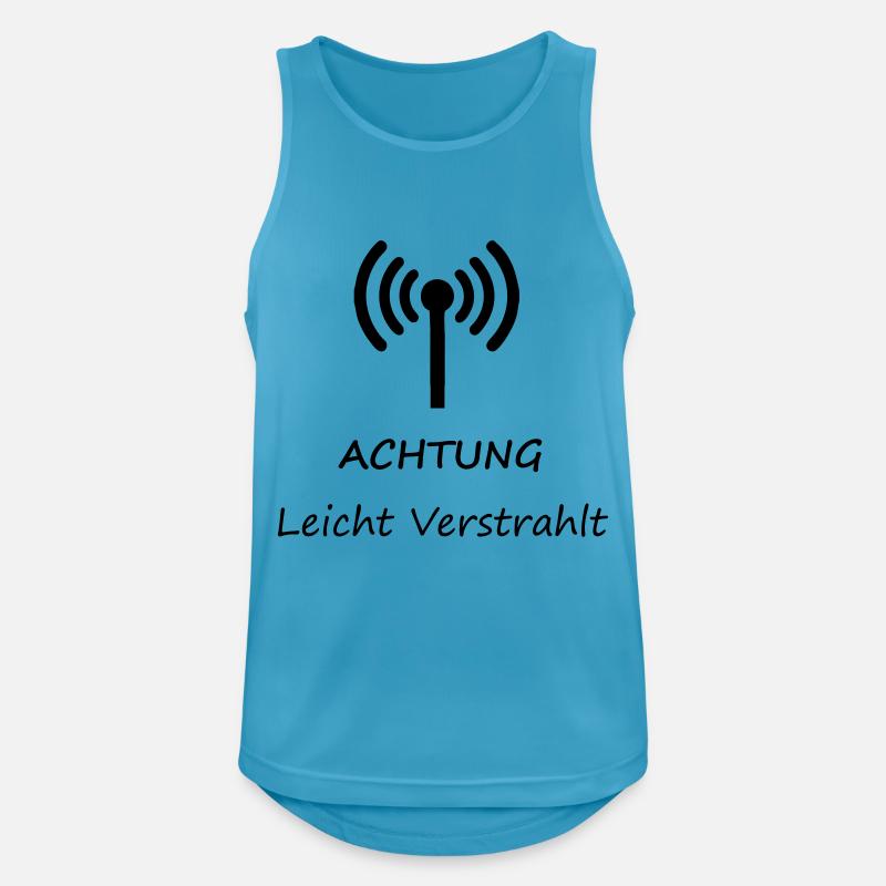Attention Light Irradiated - Men's Breathable Tank Top - sapphire blue