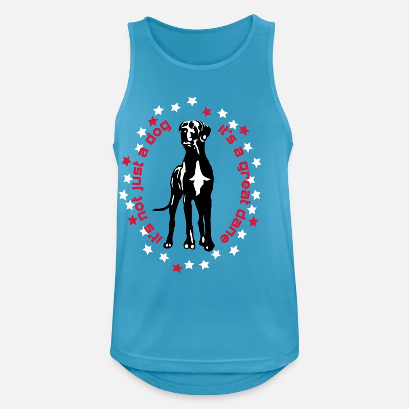 it's a great dane Great Dane foregoing - Men's Breathable Tank Top - sapphire blue