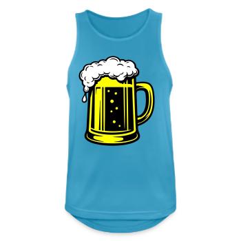 Beer Mug Symbol Beer - Men's Breathable Tank Top - sapphire blue - Front - Nick (188cm)