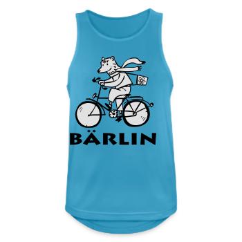Berliner Bär / Bärliner Bär - Männer Tank Top atmungsaktiv - Saphirblau - Vorne - Nick (188cm)