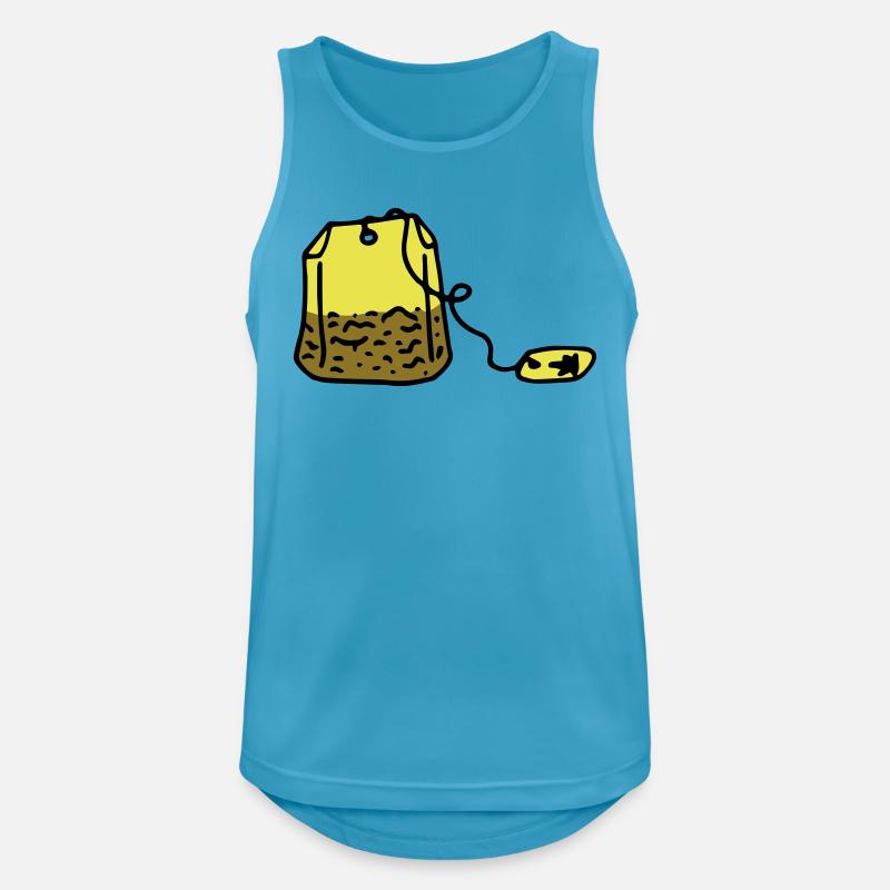 Tee Teebeutel Teetrinker Tea time - Männer Tank Top atmungsaktiv - Saphirblau