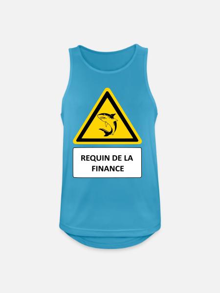 Requin de la finance - Débardeur respirant Homme - bleu saphir