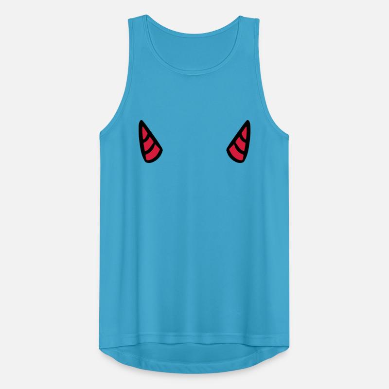 Devil's horn devil devil horn evil Men's Breathable Tank Top